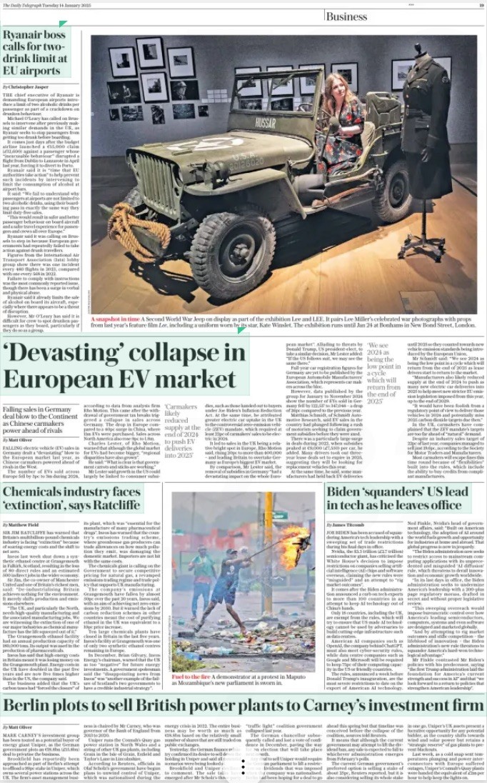 Telegraph14 January 2025