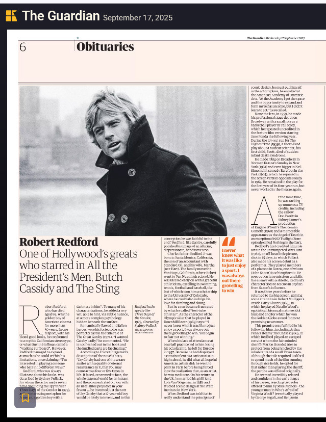 Guardian 17 September 2025
