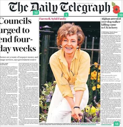 Daily Telegraph 29.10.2025