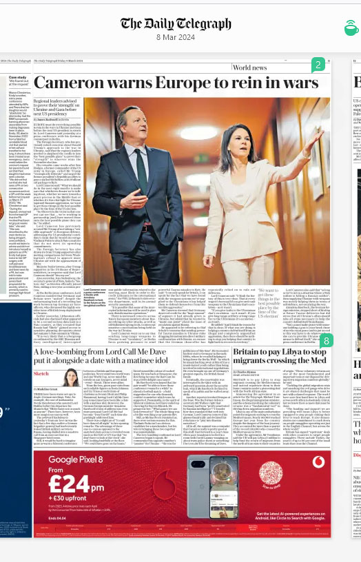 The Daily Telegraph - 8 March 2024