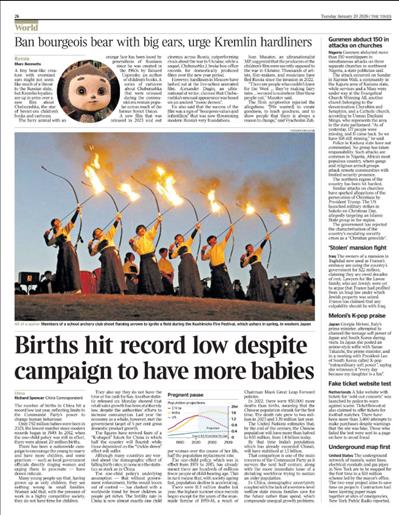 The Times 20 January 2026