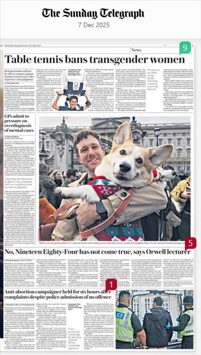 The Sunday Telegraph 7 Dec 2025