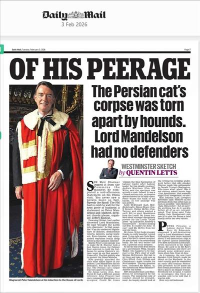 Daily Mail 3 February 2026